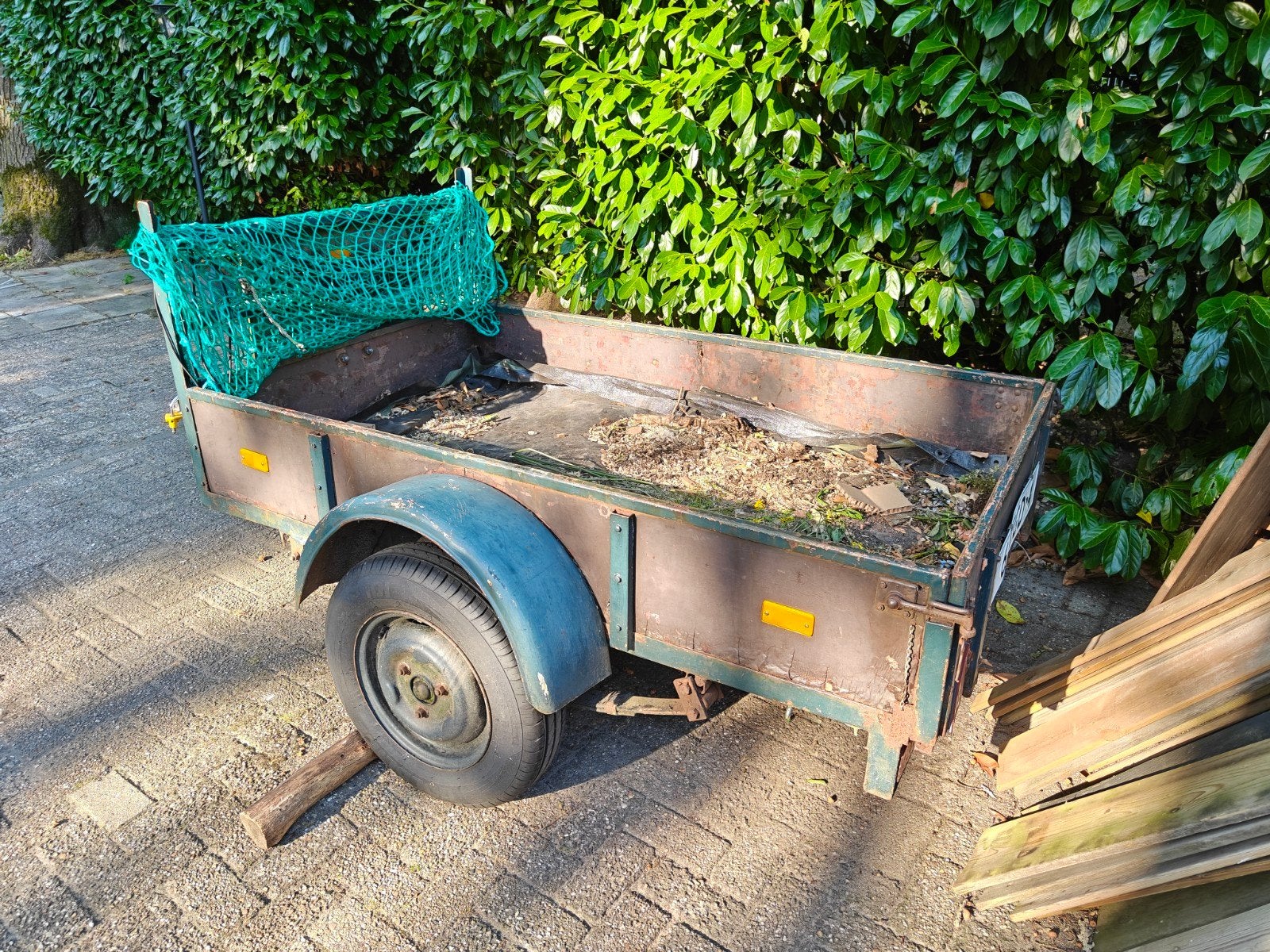 Aanhangwagen - opknapper, Ophalen, Gebruikt
