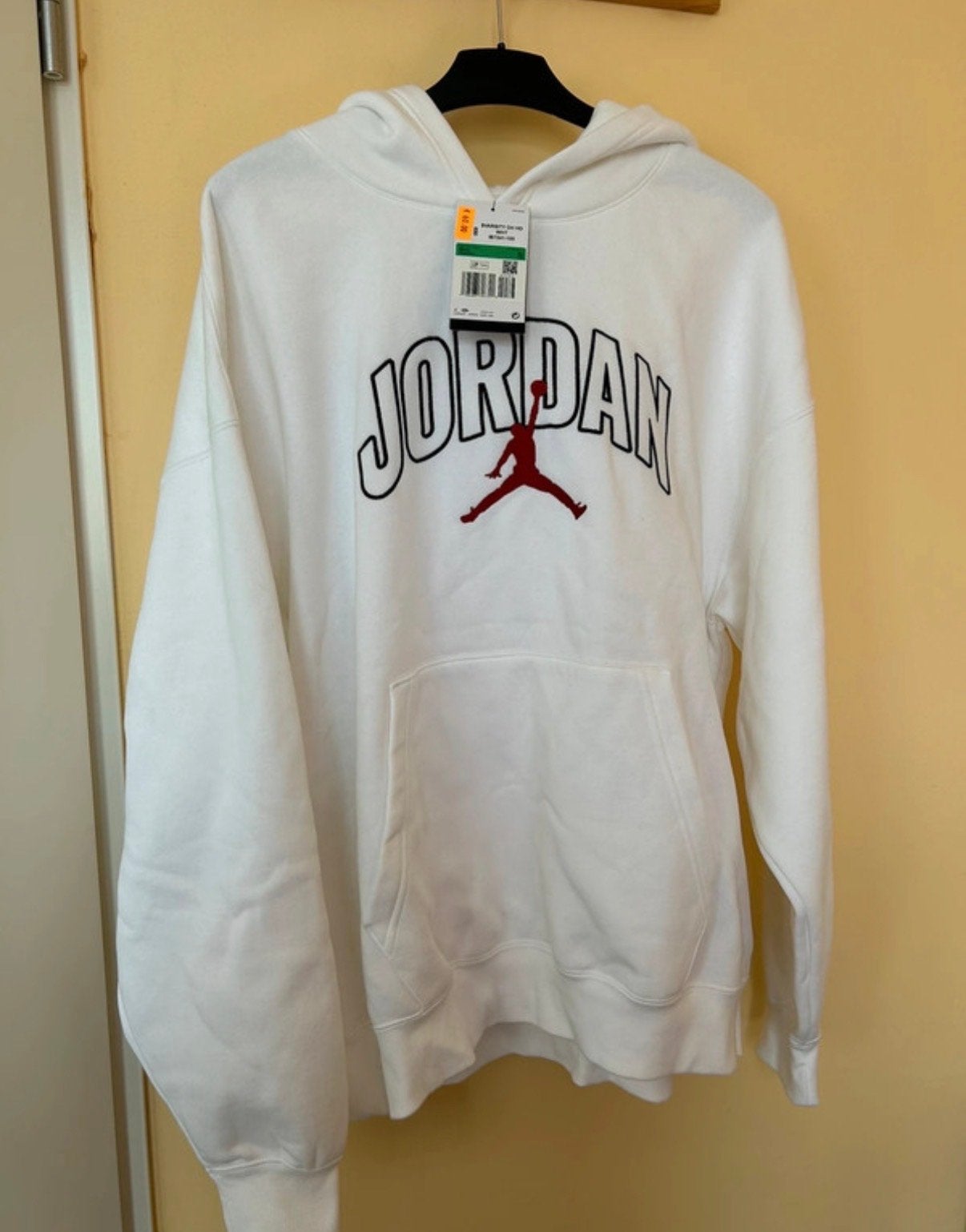 Nieuwe Jordan Hoodie - Wit met logo, Ophalen of Verzenden, Nieuw