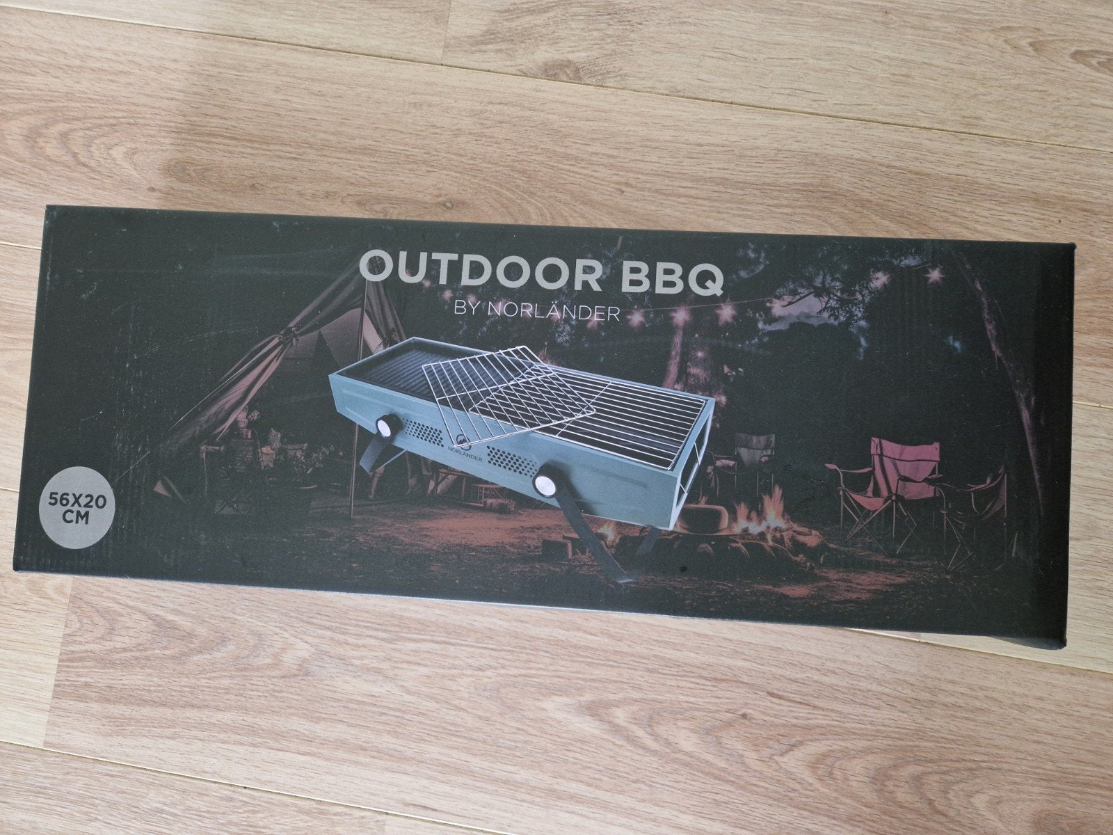 Norländer Outdoor BBQ - Draagbare Barbecue 56x20 cm, Ophalen of Verzenden, Nieuw, Norländer