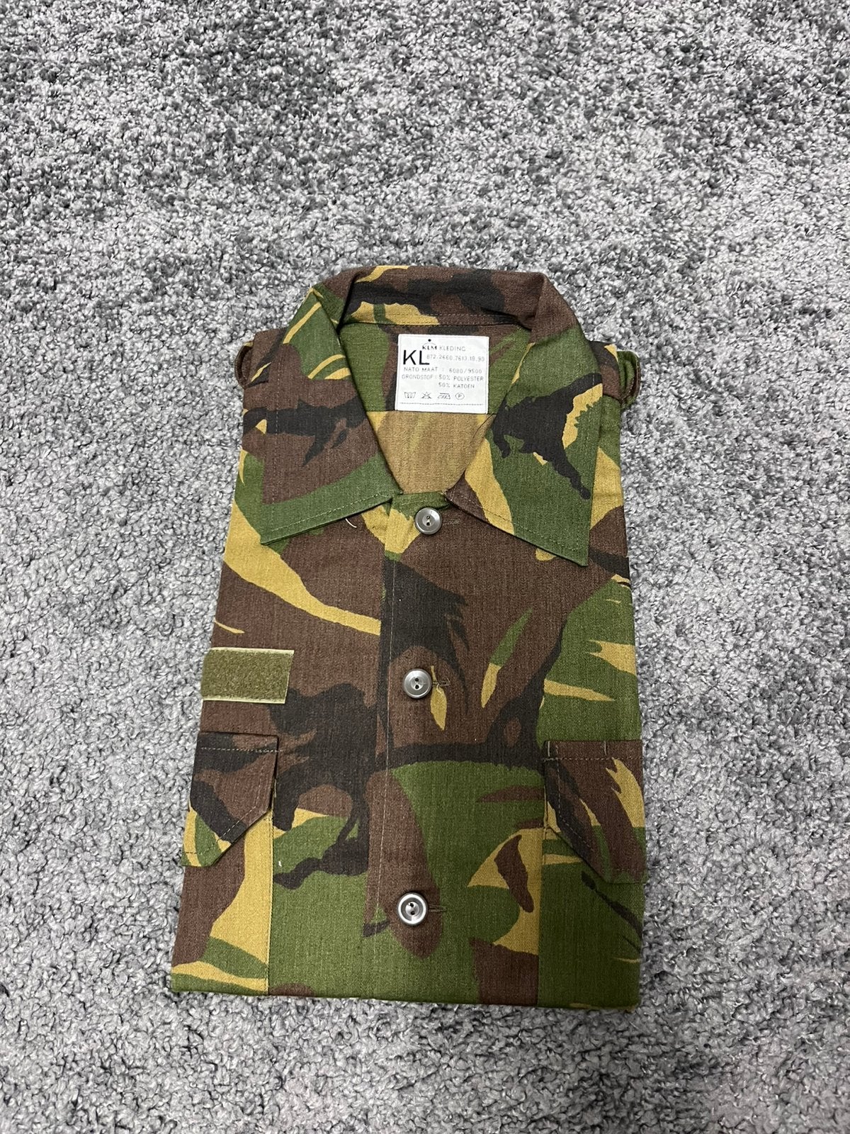 Woodland KL leger Blouse camouflage, Ophalen of Verzenden, Landmacht, Nederland, Kleding of Schoenen