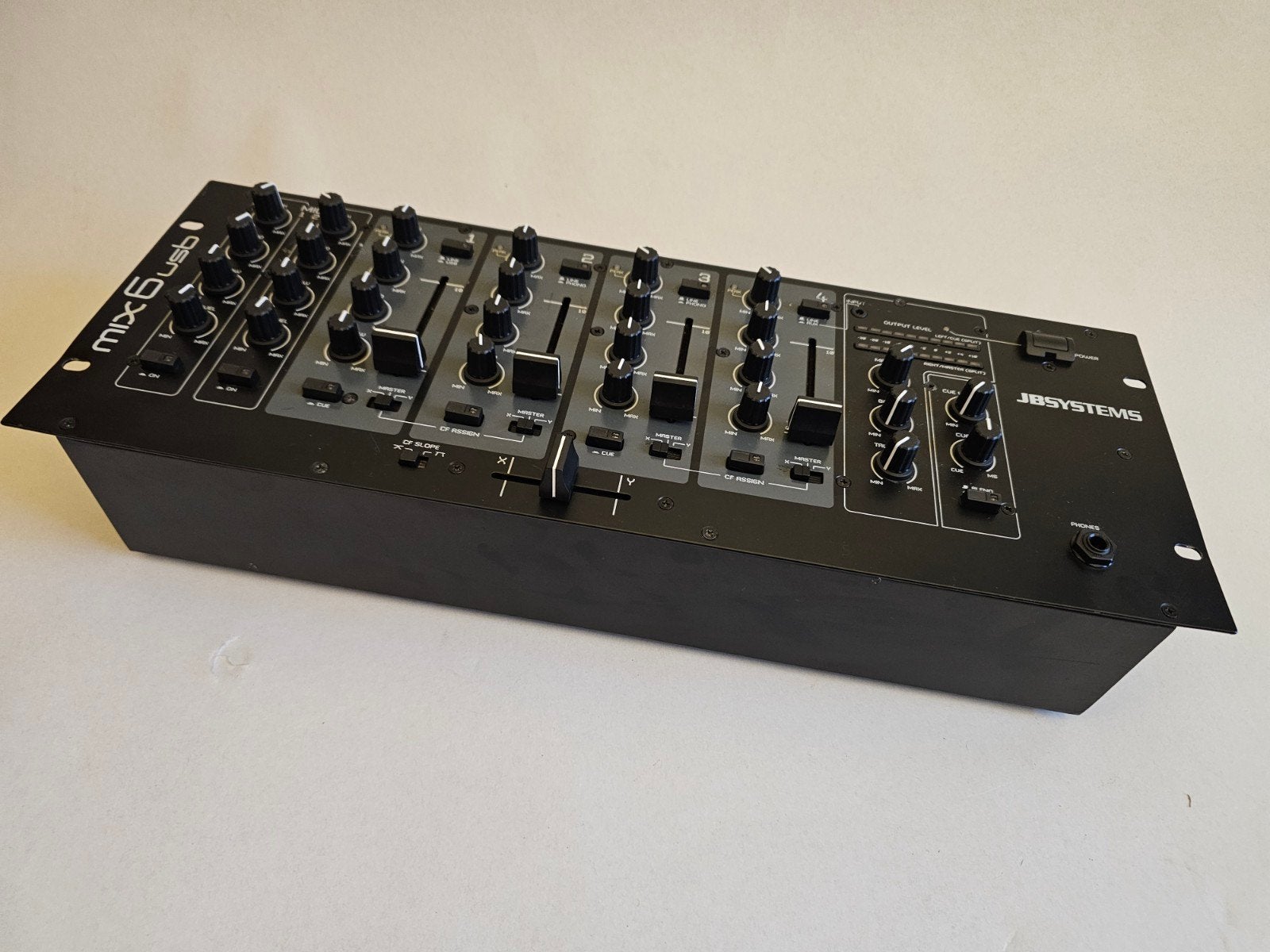 JBSystems MIX 6 USB – Veelzijdige 19" DJ/Horeca Mixer, Muziek en Instrumenten, Mengpanelen, Ophalen, Gebruikt, 5 tot 10 kanalen