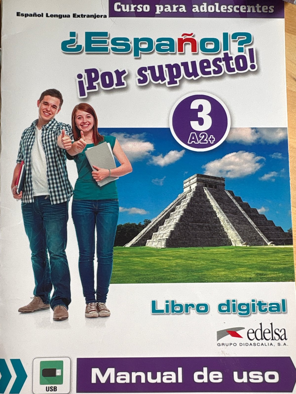 Spaans leerboek ¿Español? ¡Por supuesto! 3 A2+ met USB, Boeken, Ophalen of Verzenden, Nieuw, Non-fictie