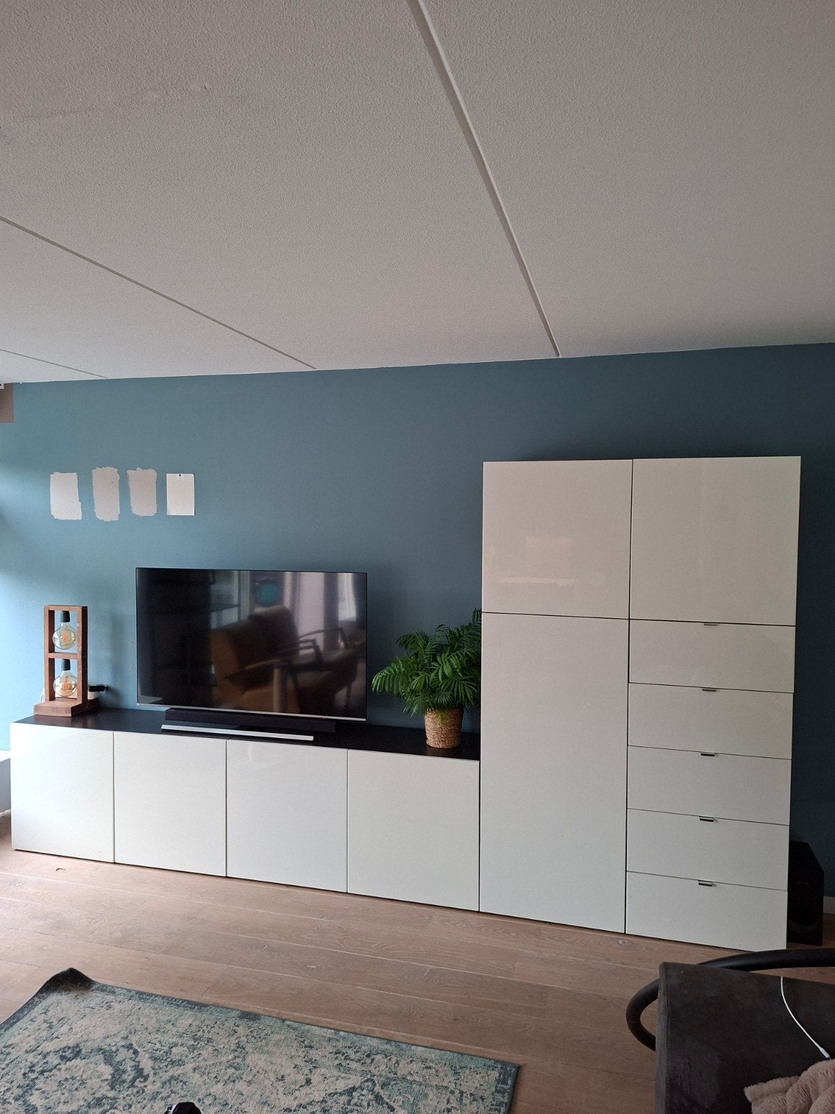 IKEA Besta TV-meubel en opbergkast met lichte schade, Ophalen, Gebruikt, 200 cm of meer, Minder dan 100 cm