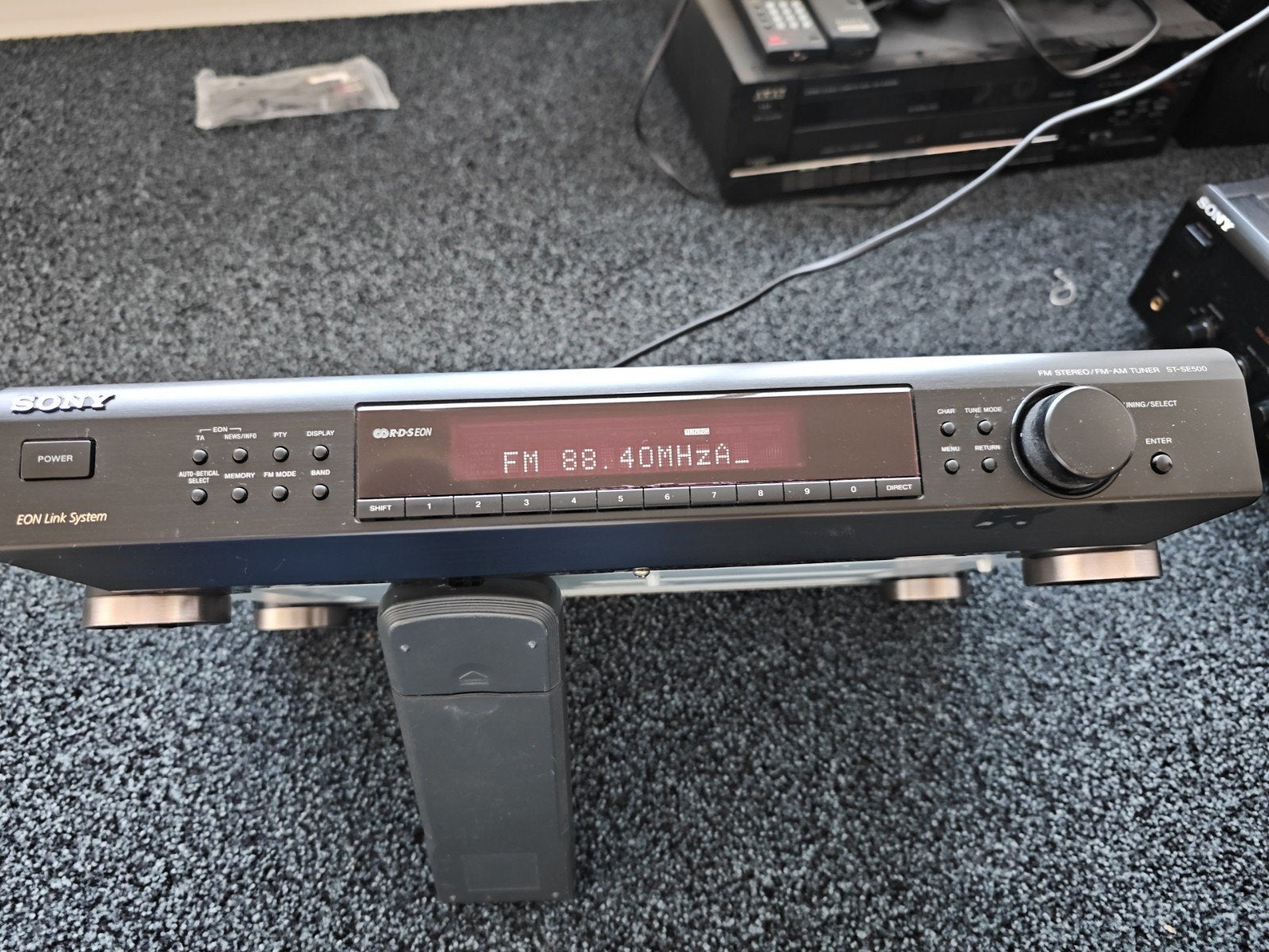 Sony ST-SE500 FM Stereo/FM-AM Tuner, Audio, Tv en Foto, Ophalen of Verzenden, Gebruikt, Analoog