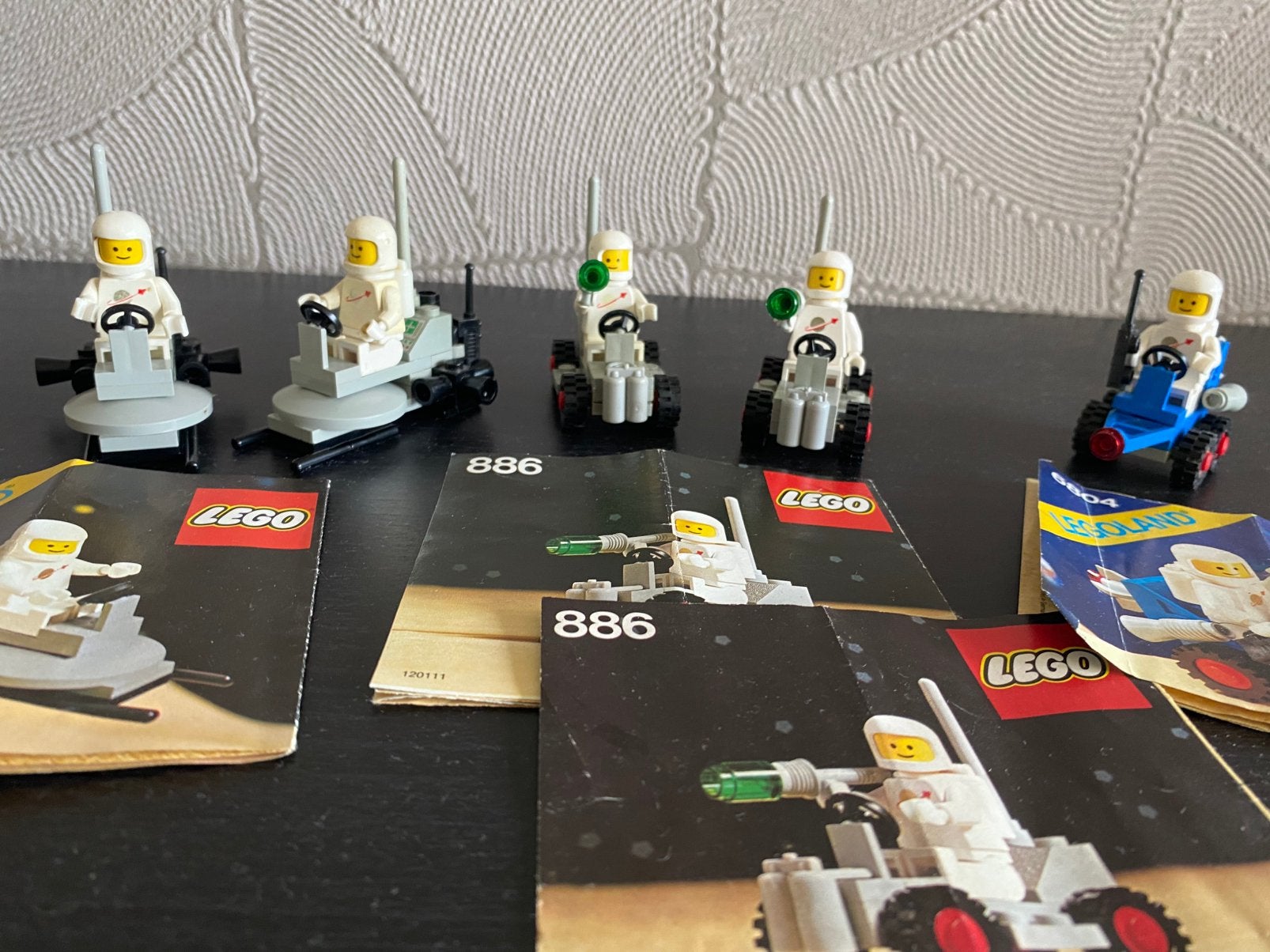 Lego Space ruimte partij set 6801 2x, 886 2x en 6804 1x, Gebruikt, Lego, Ophalen of Verzenden, Complete set