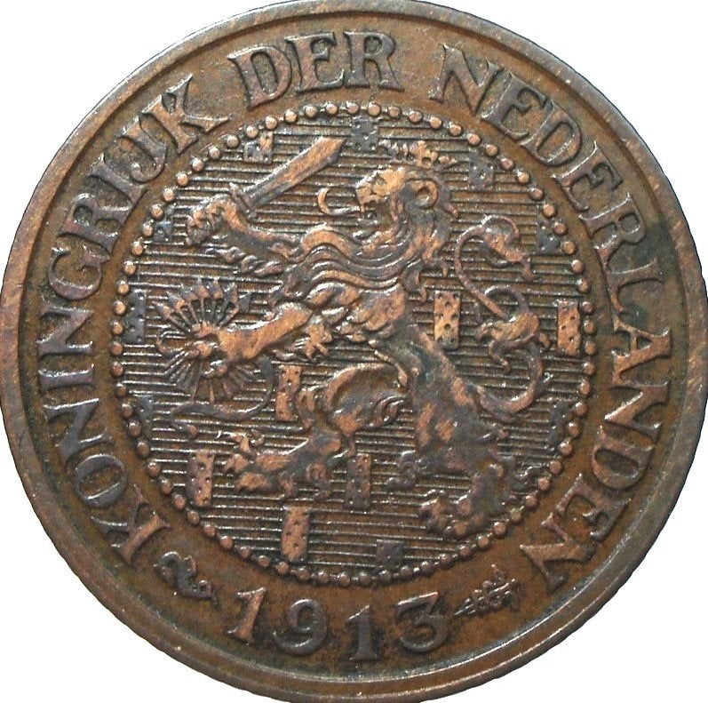 Nederland 2,5 cent 1913, Postzegels en Munten, Ophalen of Verzenden, Koningin Wilhelmina, Overige waardes, Losse munt
