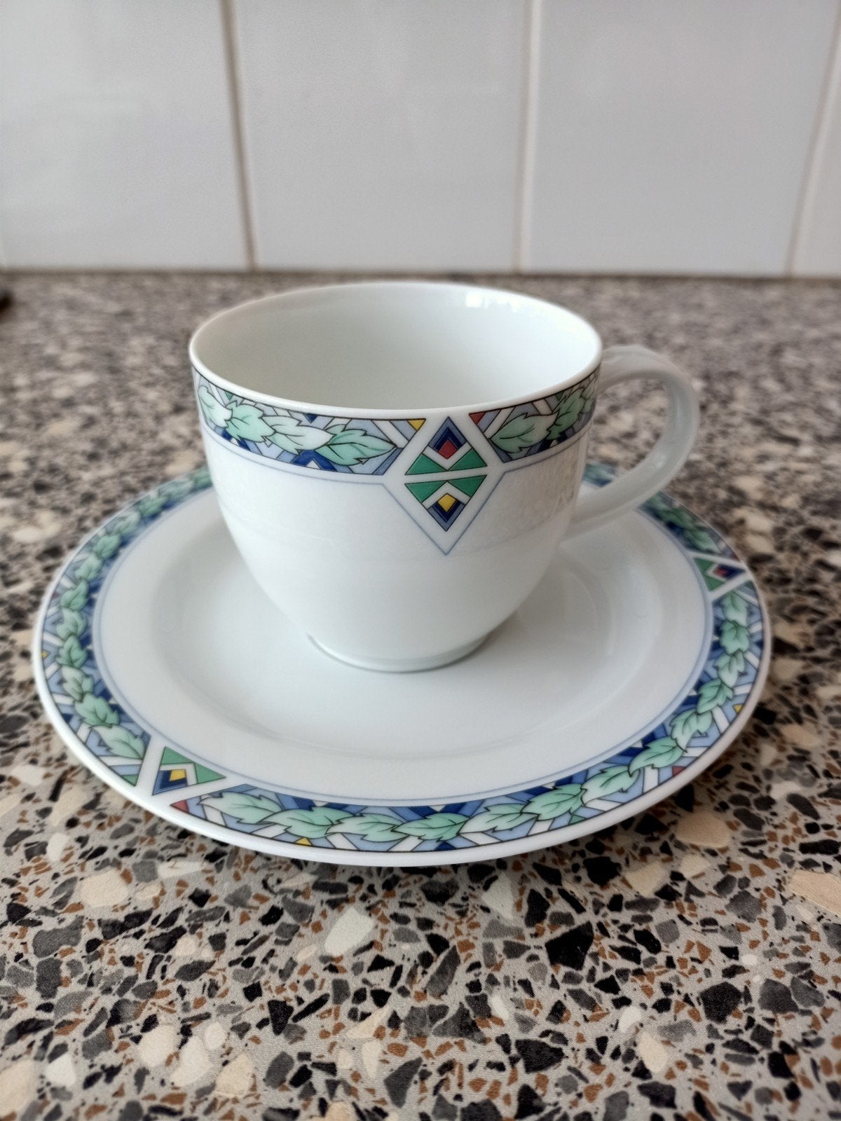 Kop en schotel Arzberg Albert Heijn servies, Ophalen, Zo goed als nieuw, Overige stijlen, Kop(pen) en/of Schotel(s)