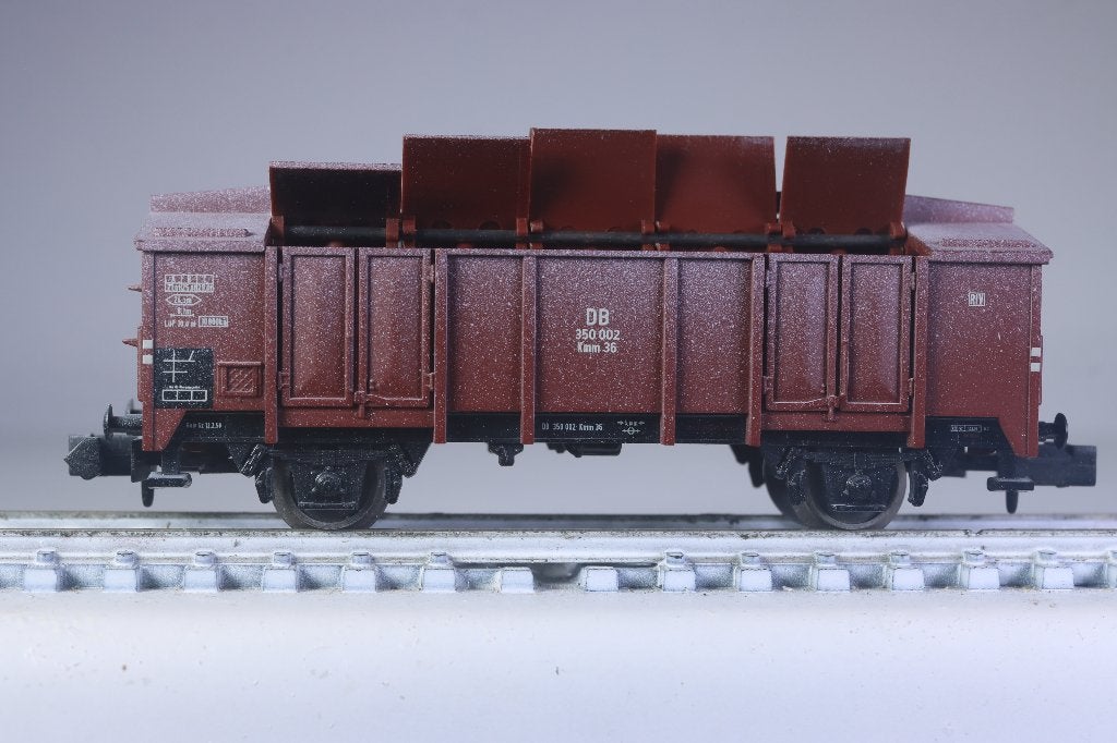 Klapdekselwagon type Kmm 36, verouderd, DB, Gelijkstroom, Trix, Ophalen of Verzenden, Nieuw