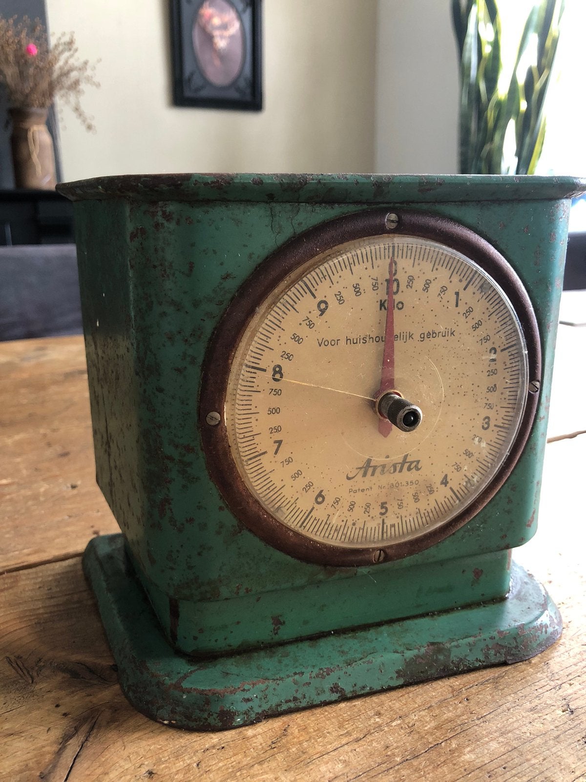 Vintage weegschaal tot 10 kg, Ophalen of Verzenden, Zo goed als nieuw, Minder dan 10 kg