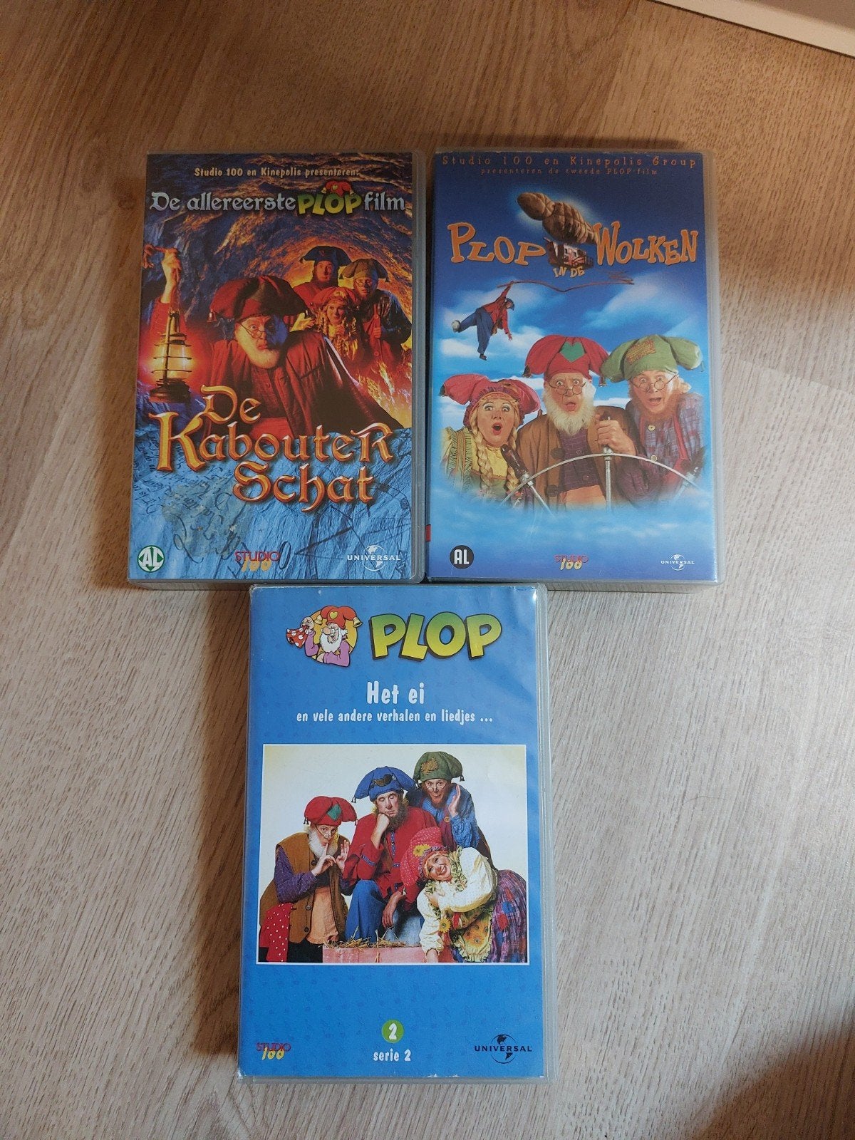 3x kabouter Plop videoband, Cd's en Dvd's, VHS | Kinderen en Jeugd, Ophalen of Verzenden