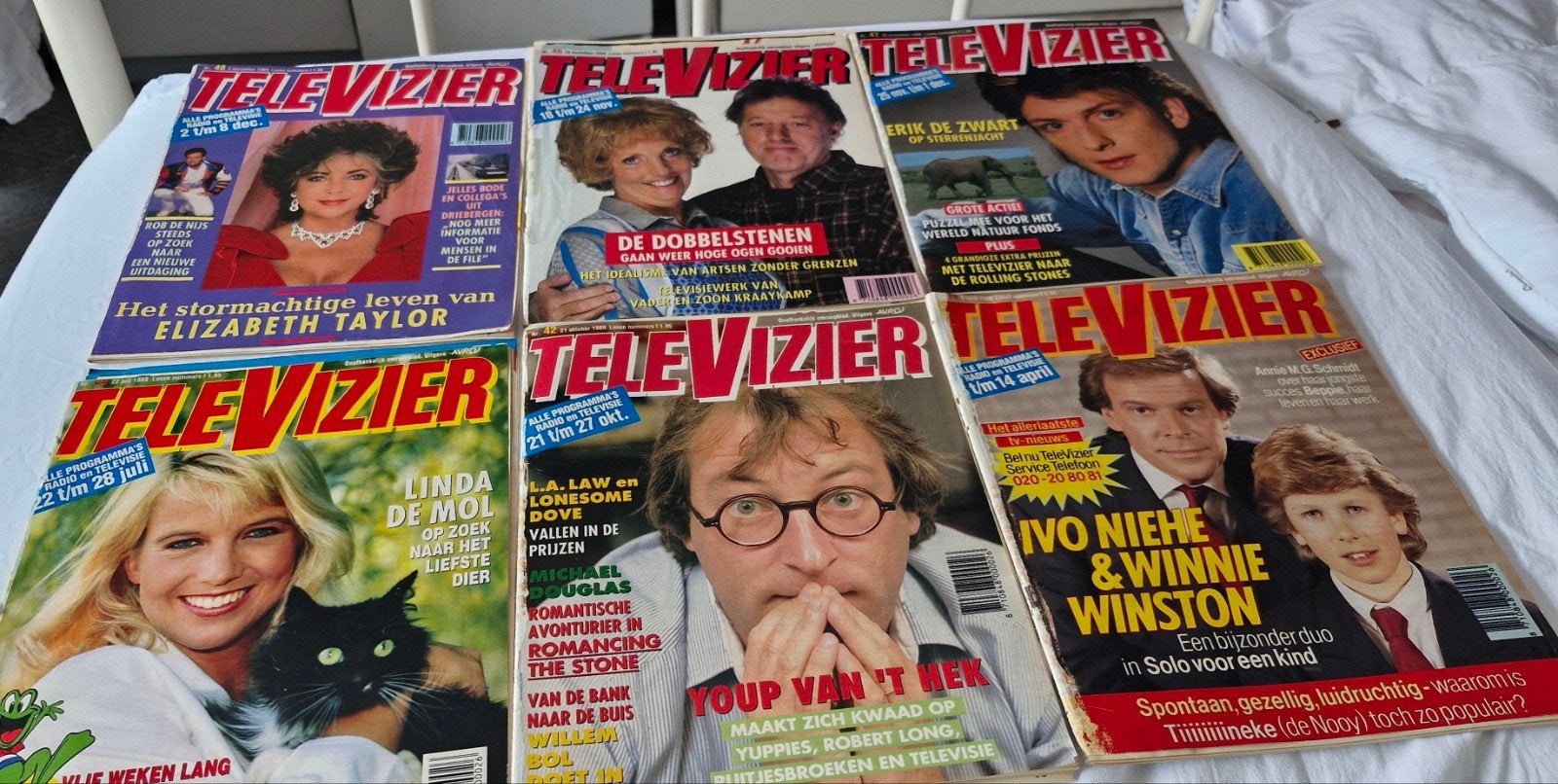 40 x  Televizier en VARA magazines (jaren '80), Boeken, Ophalen of Verzenden, Gelezen, Muziek, Film of Tv