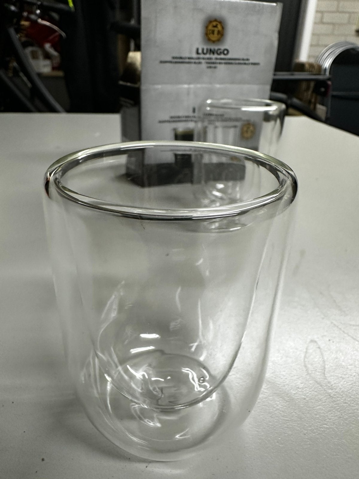 8 glazen Spot On dubbelwandige Lungo glazen 130 ml (4 sets), Ophalen of Verzenden, Nieuw, Glas, Glas of Glazen