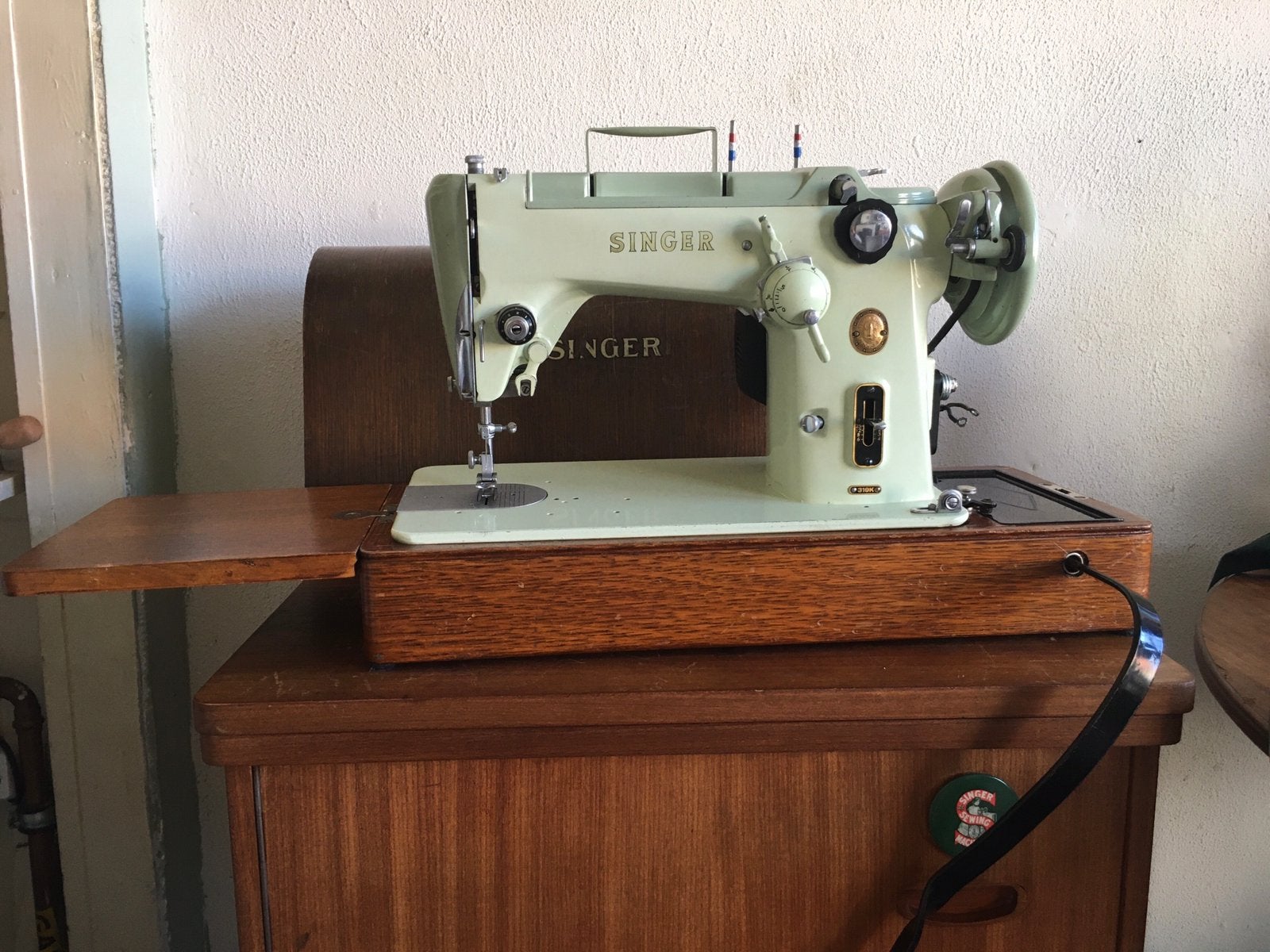 Singer Kniehendel Naaimachine koffer, Ophalen of Verzenden