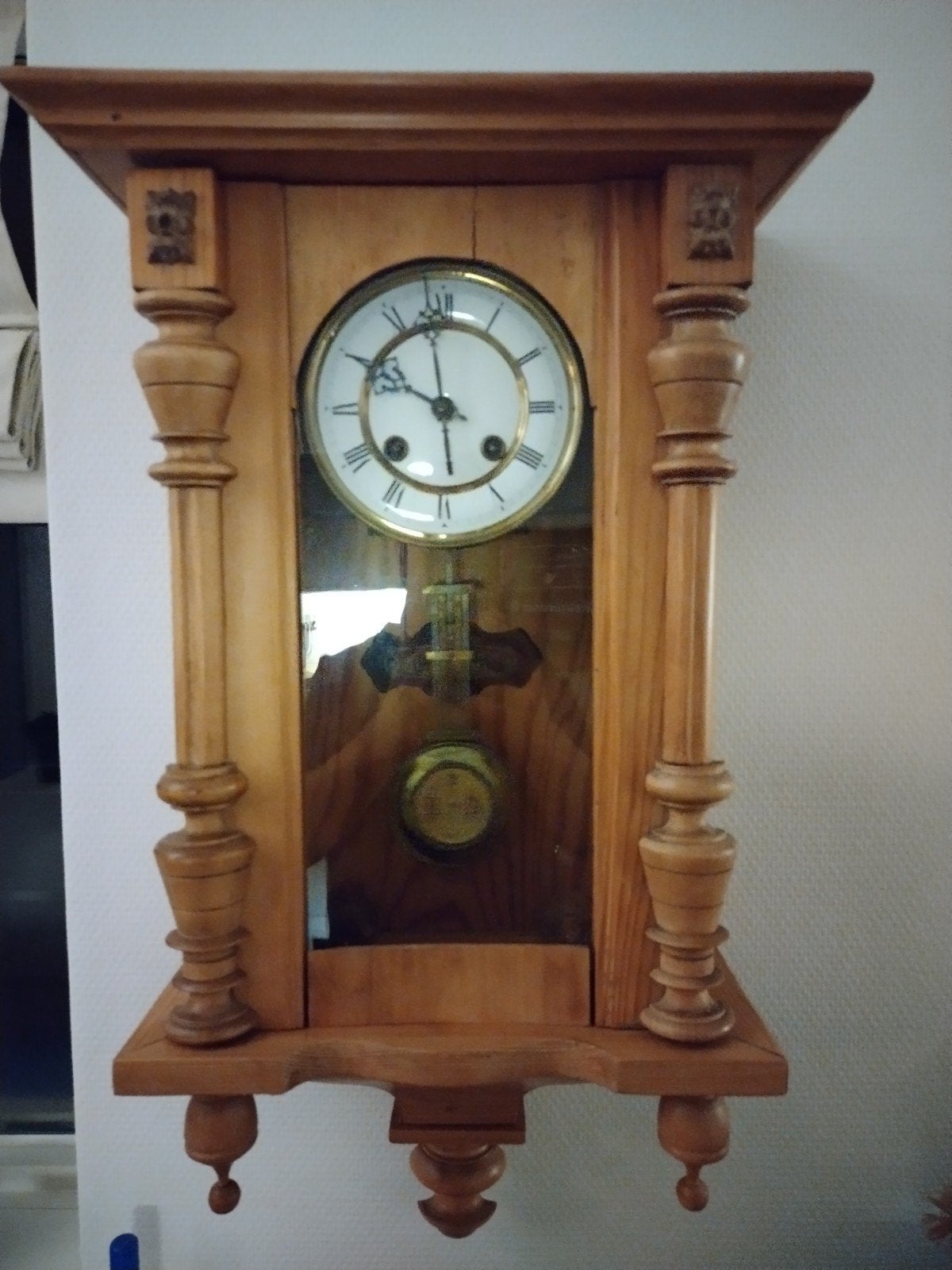 Vintage klok met goed werkend uurwerk, Antiek en Kunst, Ophalen