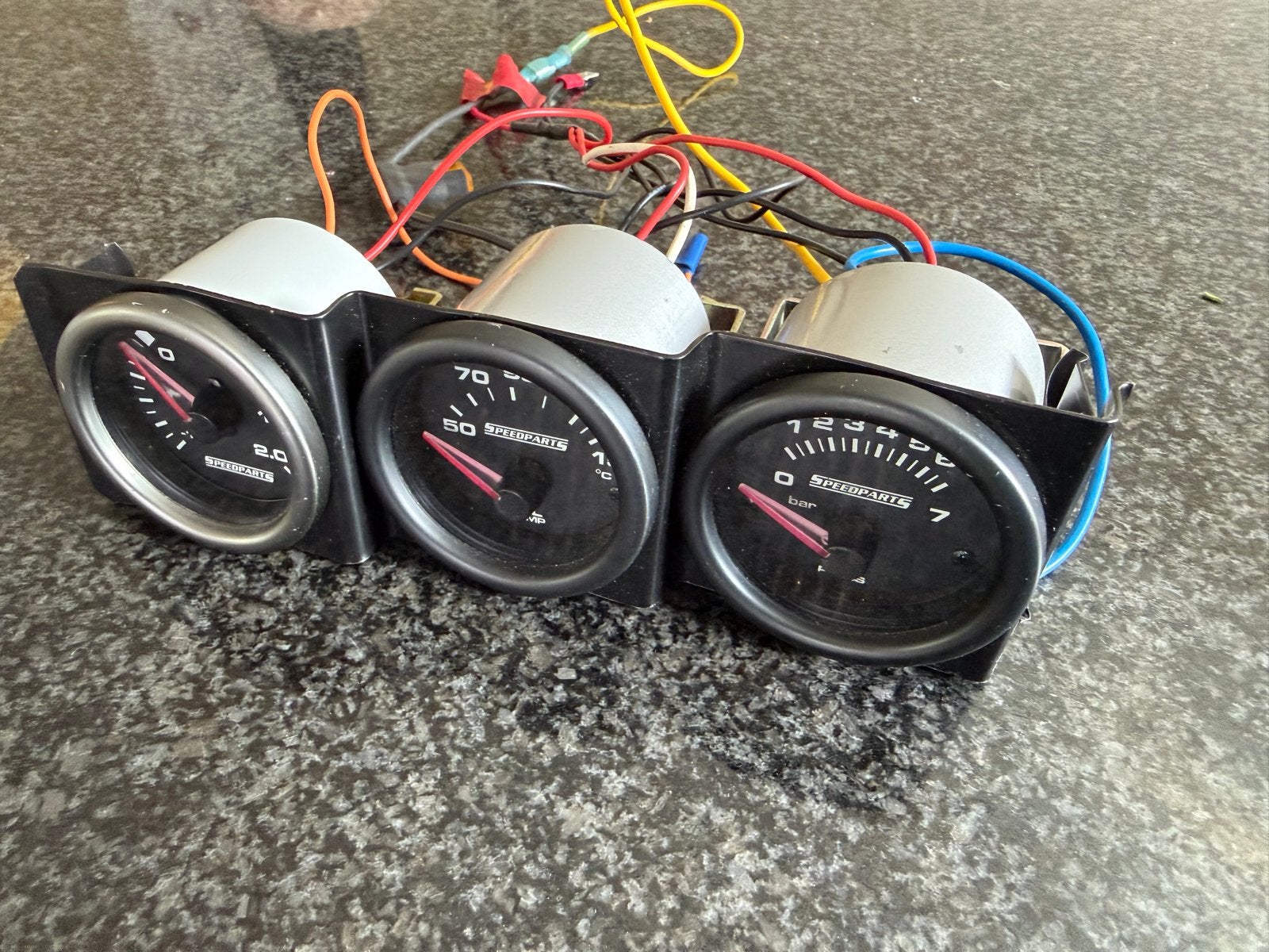 Speedparts Klokjes: Olie Temp, Olie Druk, Turbo Druk, Ophalen, Gebruikt