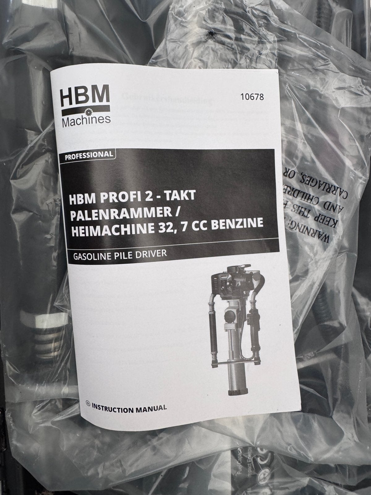 HBM Profi 2-Takt Palenrammer / Heimachine 32,7 CC Benzine, Ophalen of Verzenden, Nieuw