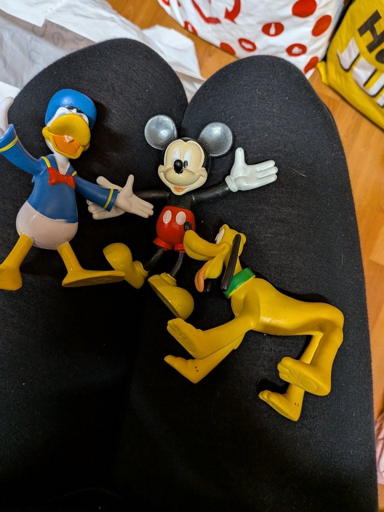 disney figuurtjes, Ophalen of Verzenden, Mickey Mouse, Zo goed als nieuw, Beeldje of Figuurtje