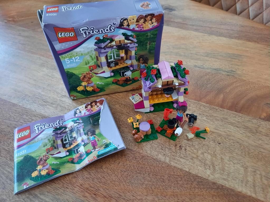 Andrea's berghut lego Friends nummer 41031, Kinderen en Baby's, Speelgoed | Duplo en Lego, Ophalen of Verzenden, Zo goed als nieuw