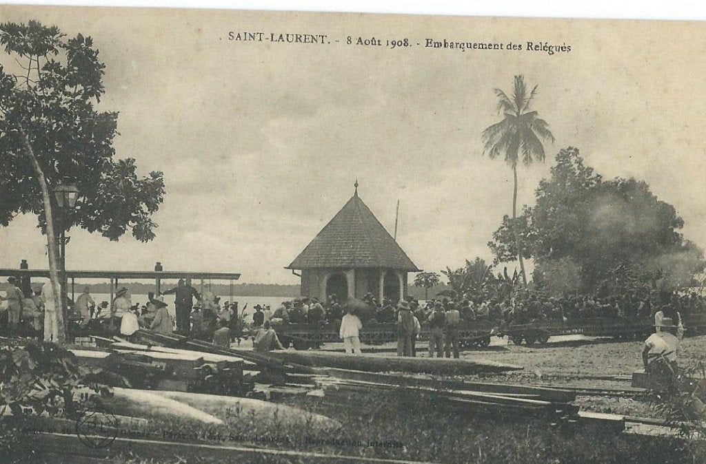 Oude ansichtkaart Saint-Laurent - Embarquement des Relégués, Ophalen of Verzenden, Voor 1920, Ongelopen, Buiten Europa