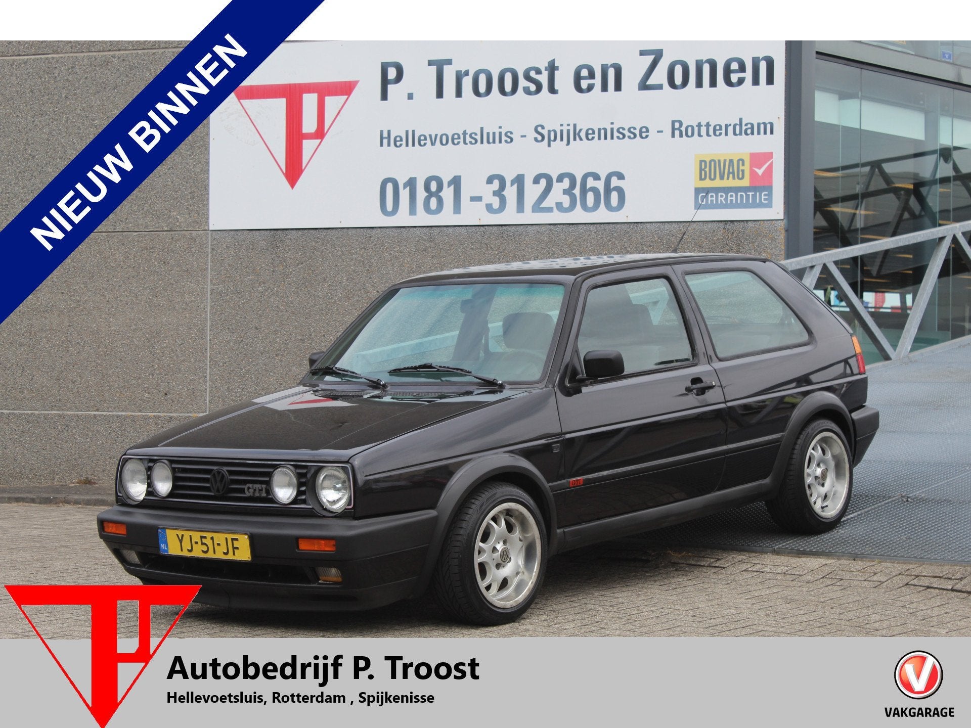 Volkswagen Golf 1.8 GTI Orig NL!Nieuwe APK 15-07-2027! incl, Voorwielaandrijving, Stof, Zwart, Volkswagen