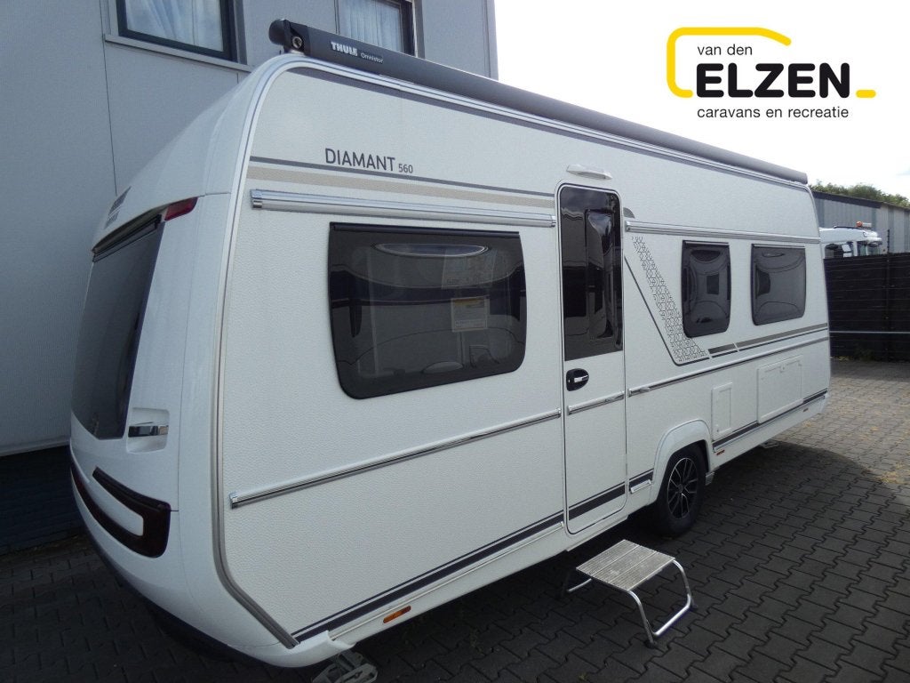 Fendt Diamant 560 SGW Mover en Thule luifel, Caravans en Kamperen, Caravans, Rondzit, Bedrijf, Overige typen, Schokbreker