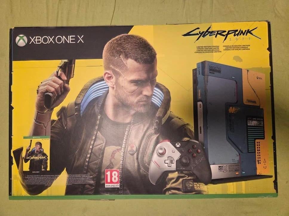 Xbox One X 1TB Cyberpunk 2077 Limited Edition - Ongebruikt, Ophalen, Nieuw, 1 TB, Met 1 controller