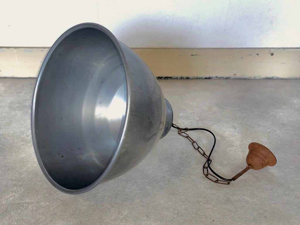 hanglampen industrieel met ketting diameter 50cm, Gebruikt, -, -, Metaal