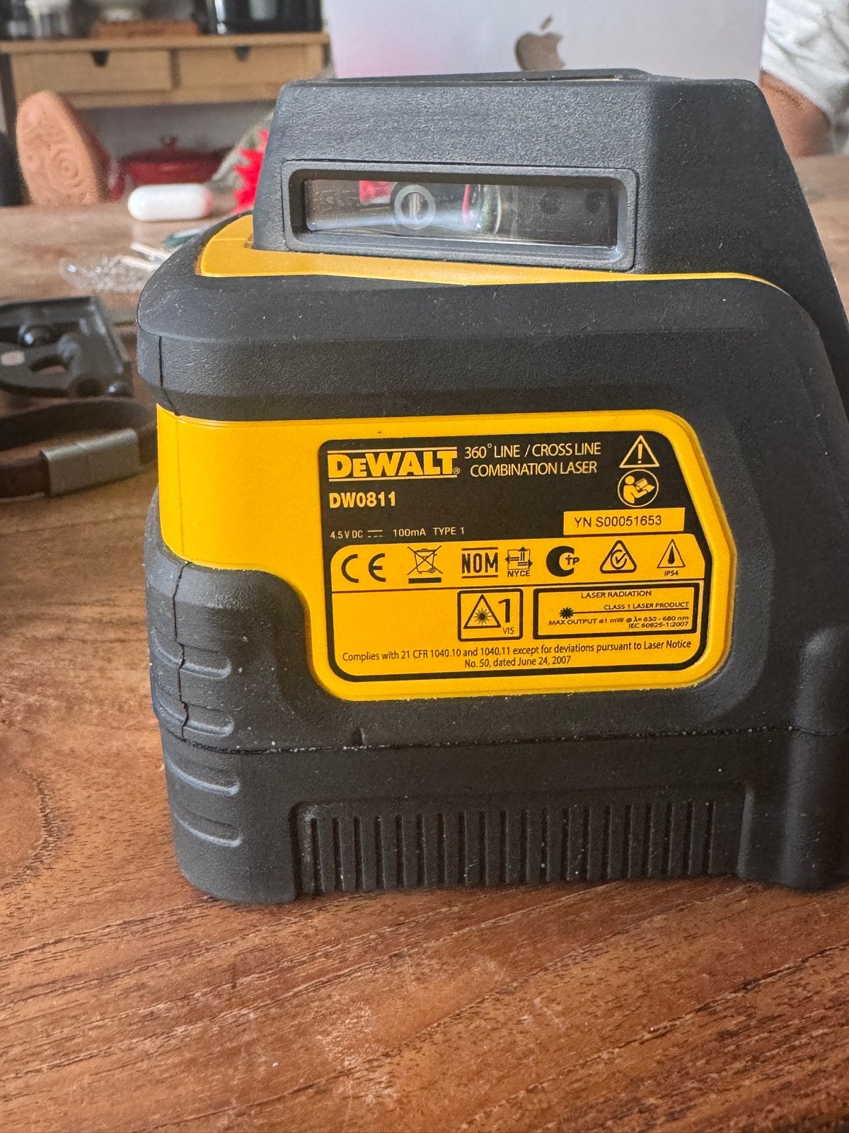 DeWalt DW0811 top kruislijnlaser, Ophalen of Verzenden, Gebruikt, Licht