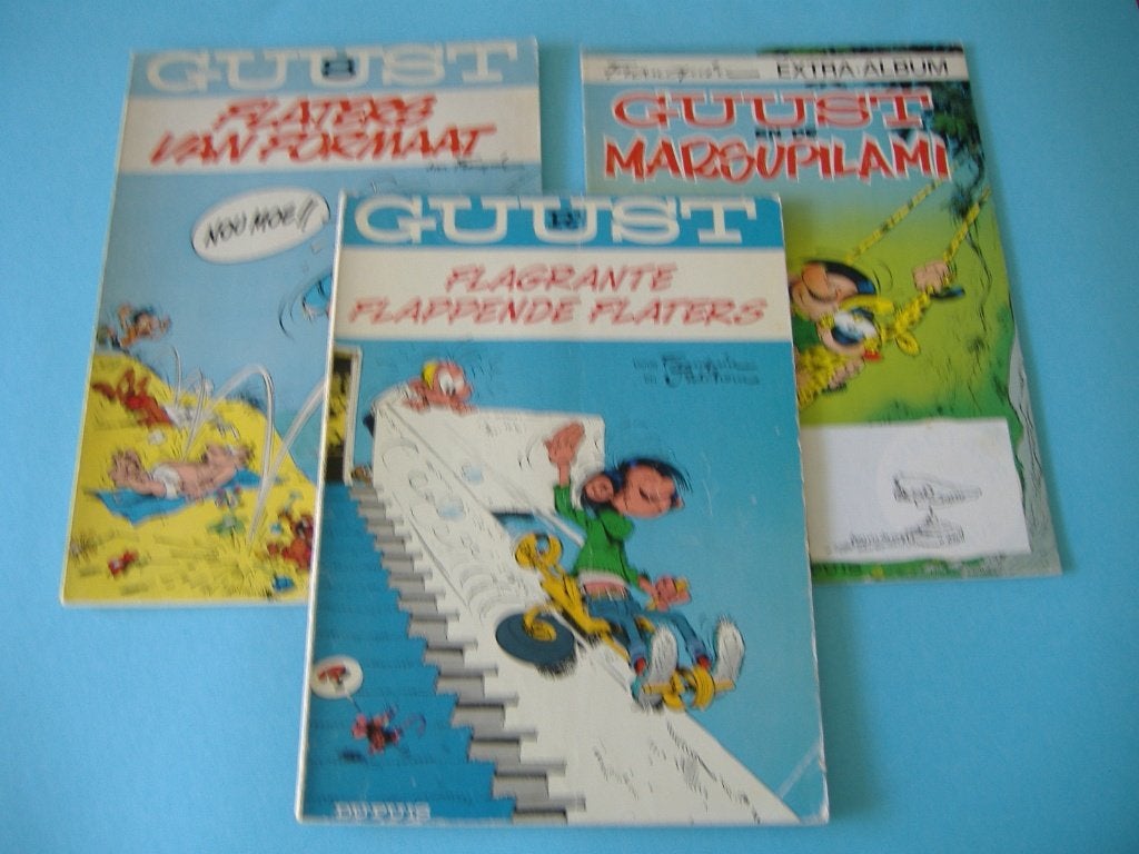 3x Guust Flater, Meerdere stripboeken, Ophalen of Verzenden, Gelezen