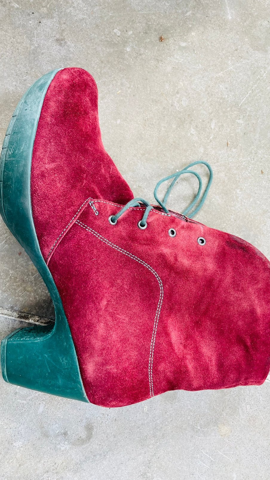 Te koop: leren schoenen, Think, bordeaux, 41, Ophalen of Verzenden, Zo goed als nieuw, Rood