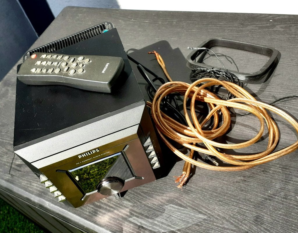 Phillps MZ5 + Sony speakers, Overige merken, Gebruikt, Tuner of Radio, Losse componenten