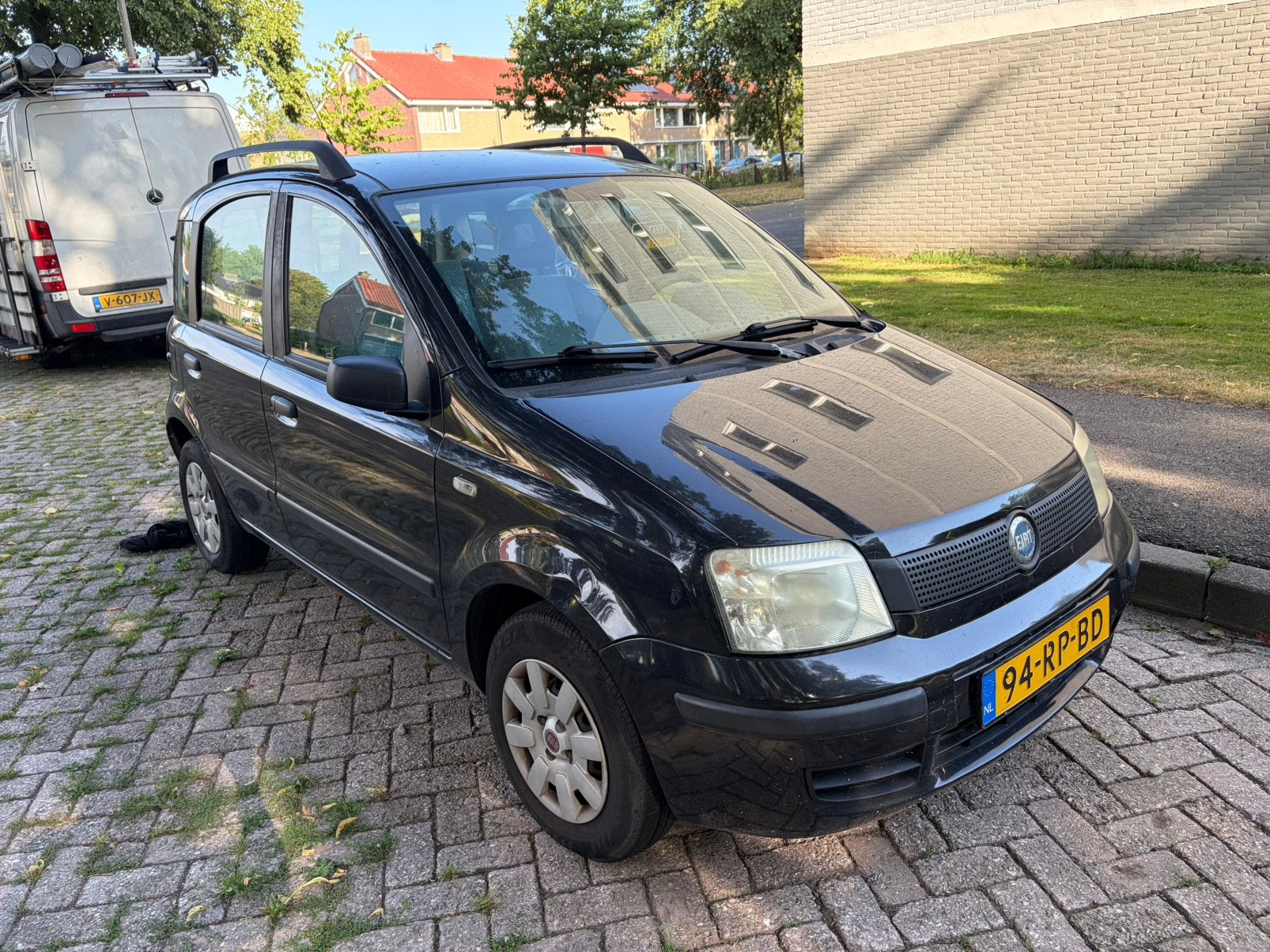 Fiat Panda 1.1 40KW 2005 Zwart, Auto's, Fiat, Voorwielaandrijving, 54 pk, 4 stoelen, Zwart