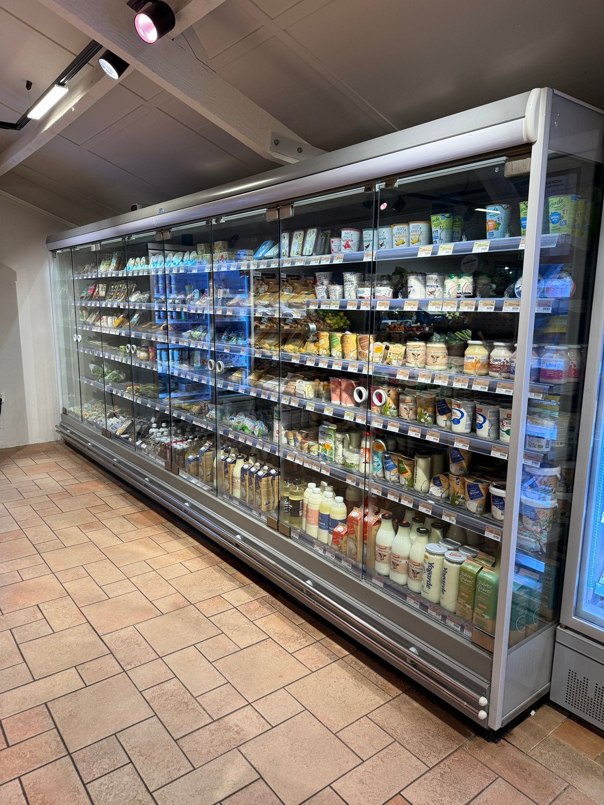 5 meter professionele wandkoeling met glazen deuren, Ophalen