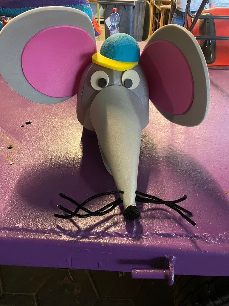 Muizen koppen 8 voor loopgroep carnaval, kunnen ook per stuk, Ophalen, Carnaval, Overige maten, Zo goed als nieuw