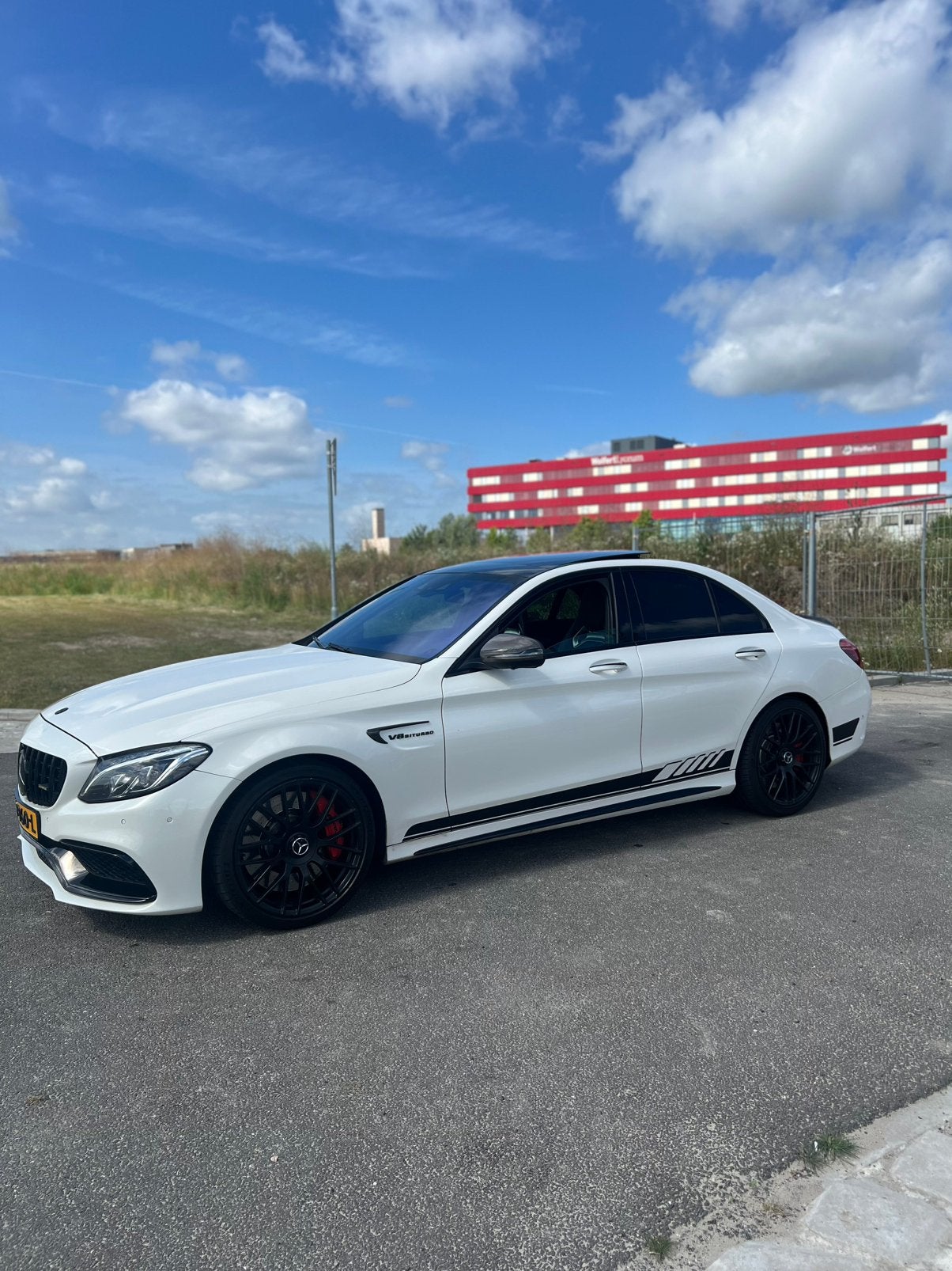 Mercedes-Benz C-Klasse C63s AMG 4.0 Speedshift BTW auto, Auto's, Automaat, Achterwielaandrijving, 510 pk, Wit