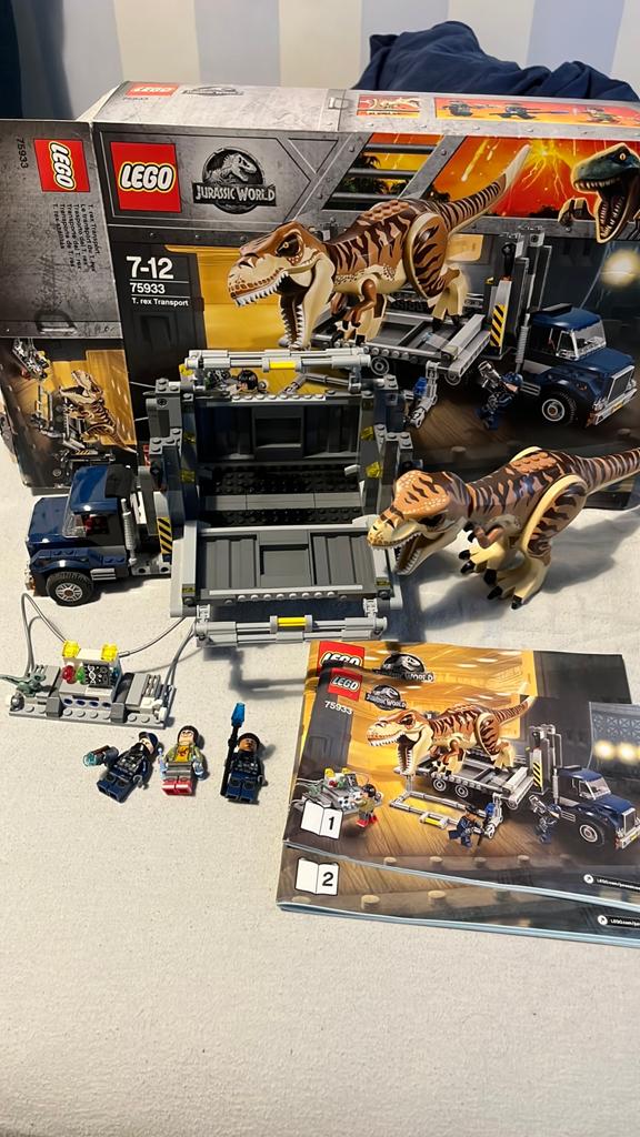 Set 75933 complete met doos figs en boekjes, Jurassic World, Lego, Ophalen of Verzenden, Zo goed als nieuw