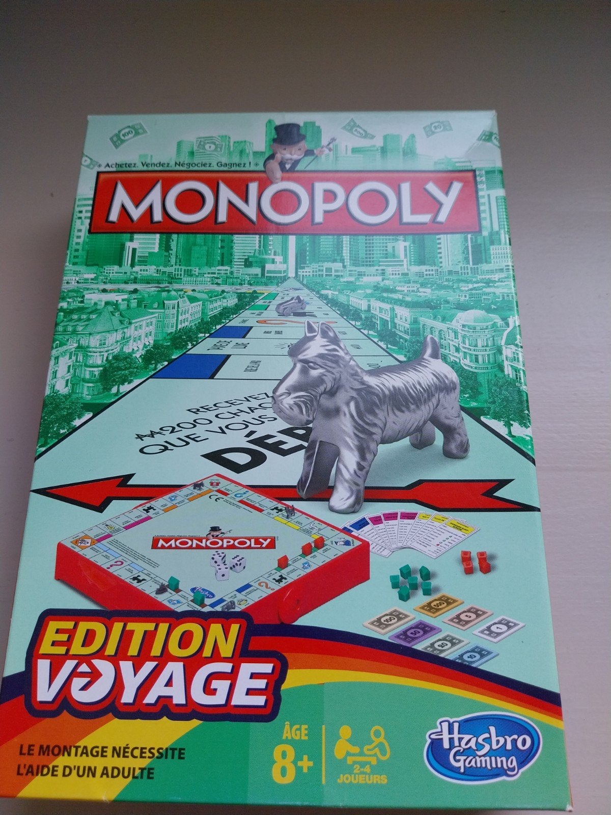 Monopoly reiseditie, Ophalen