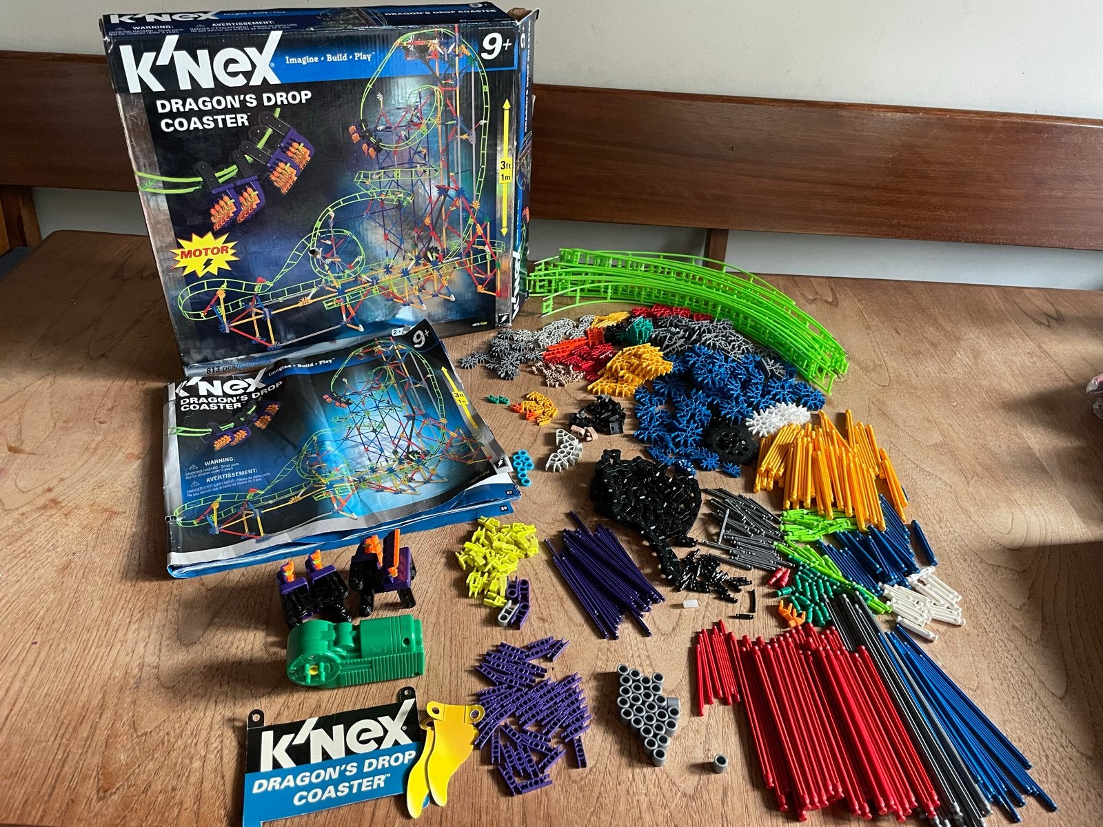 K'nex Dragon's Drop Coaster - Complete set met doos, Ophalen of Verzenden, Zo goed als nieuw, K'nex