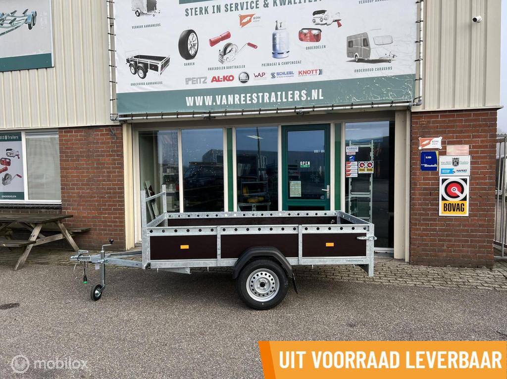 Bakwagen VDM 200x130 750kg NIEUW Diverse Maten Beschikbaar, Nieuw