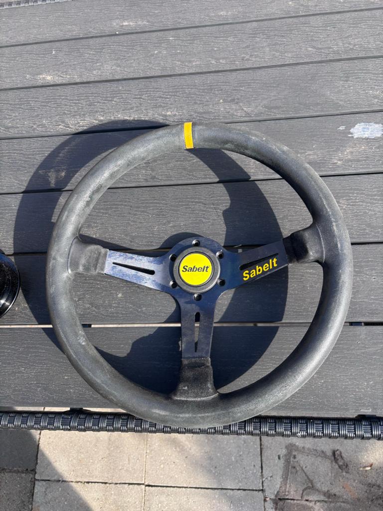 Deep dish Sabelt sportstuur 350mm/65mm, Auto-onderdelen, Ophalen of Verzenden, Gebruikt, Universele onderdelen