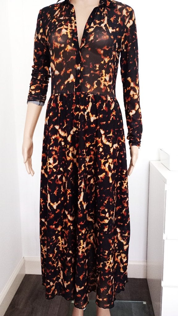 unieke jurk s/m nieuwstaat, Maat 38/40 (M), Blauw, Ophalen of Verzenden, Zo goed als nieuw