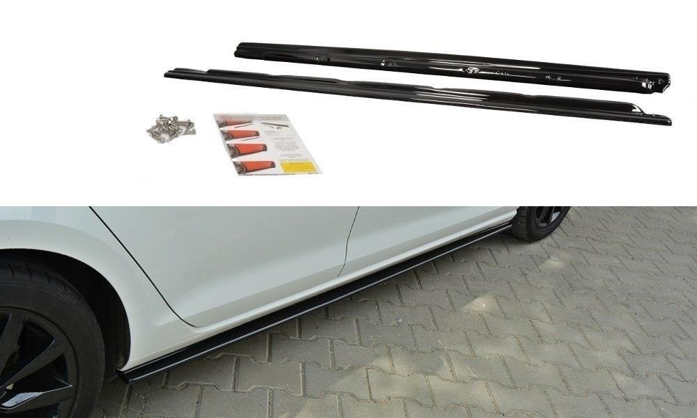 Side skirts Diffuser glans zwart voor VW Golf 7 (2012-2016), Ophalen