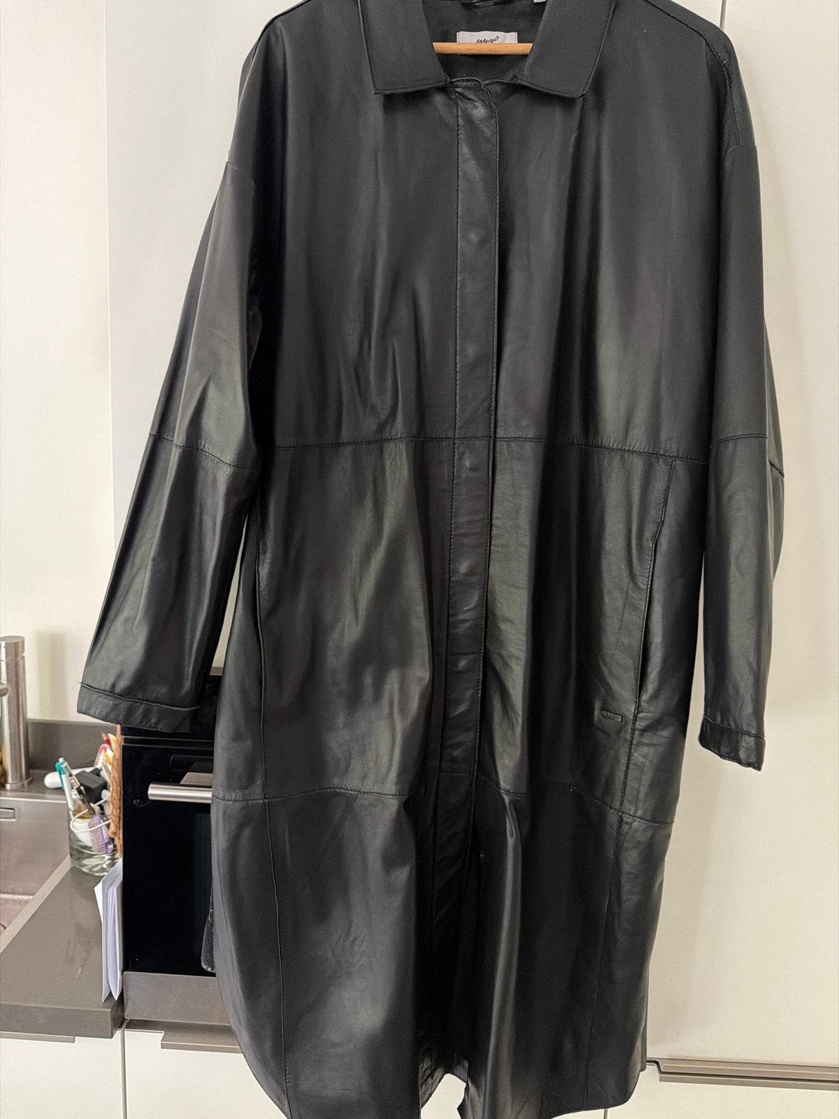 Maze Leren Jas Zwart XXL, Kleding | Dames, Jassen | Zomer, Ophalen of Verzenden, Zo goed als nieuw, Maat 46/48 (XL) of groter