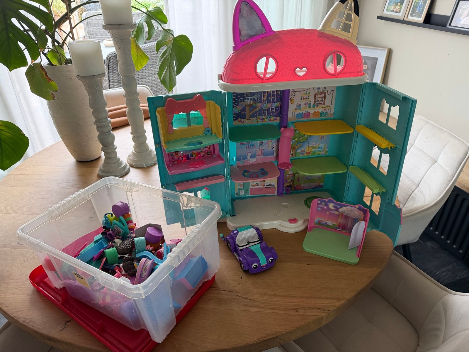 Gabby's Poppenhuis met accessoires, Ophalen of Verzenden, Gebruikt, Poppenhuis