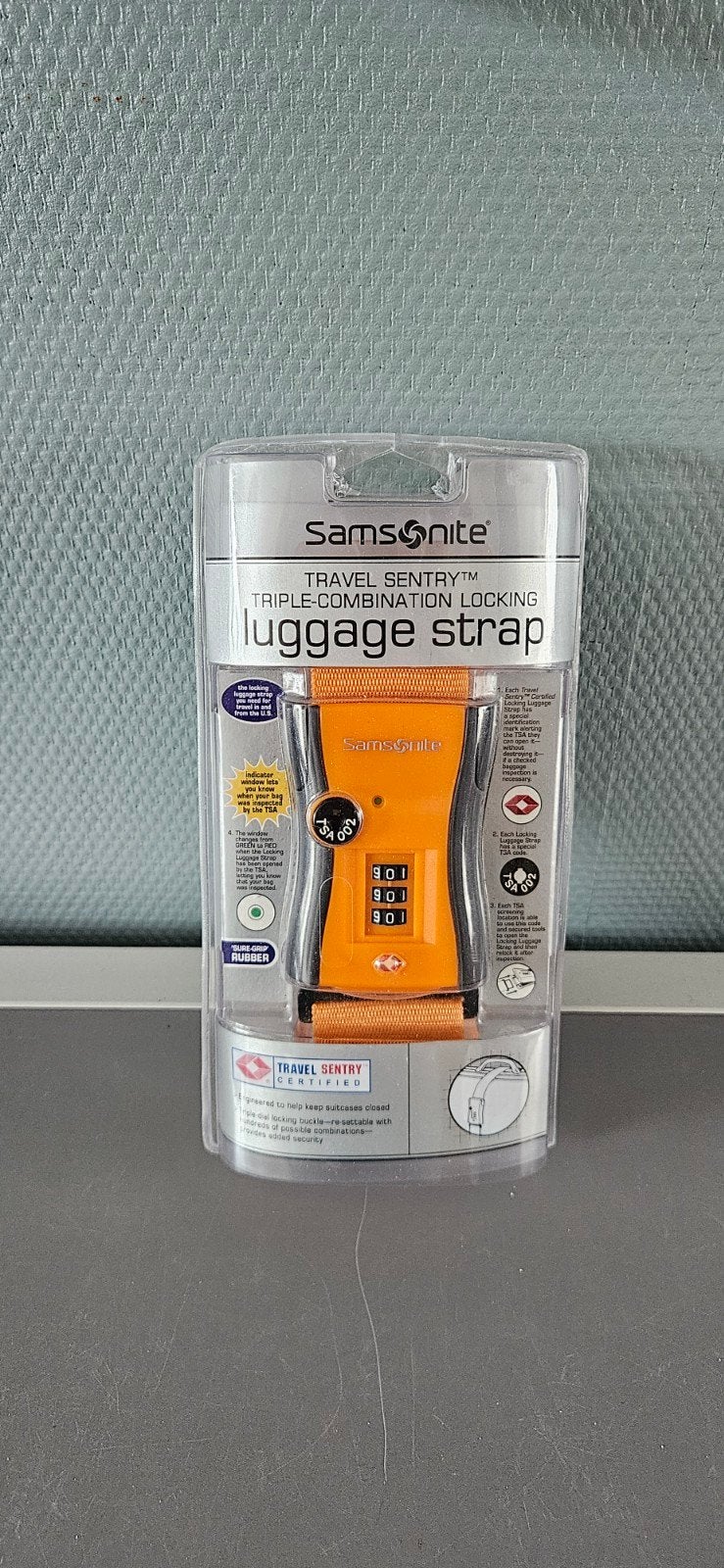 Samsonite Travel Sentry TSA Cijferslot Bagageband Oranje, Sieraden, Tassen en Uiterlijk, Tassen | Reistassen en Weekendtassen