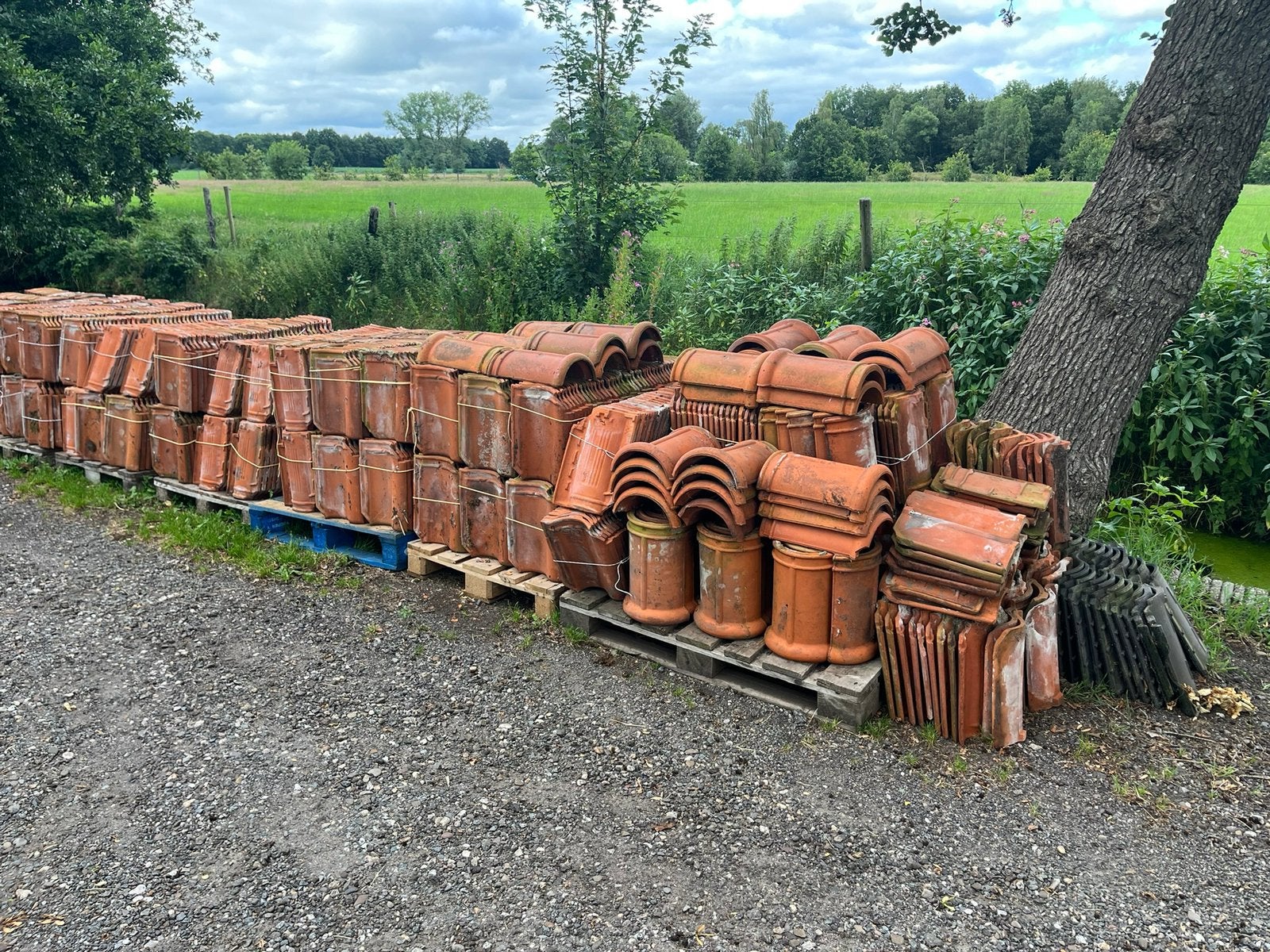 OVH dakpannen WD&S 1650 stuks nokvorsten 51 stuks, Ophalen, Gebruikt, Steen of Klei, 15 m² of meer