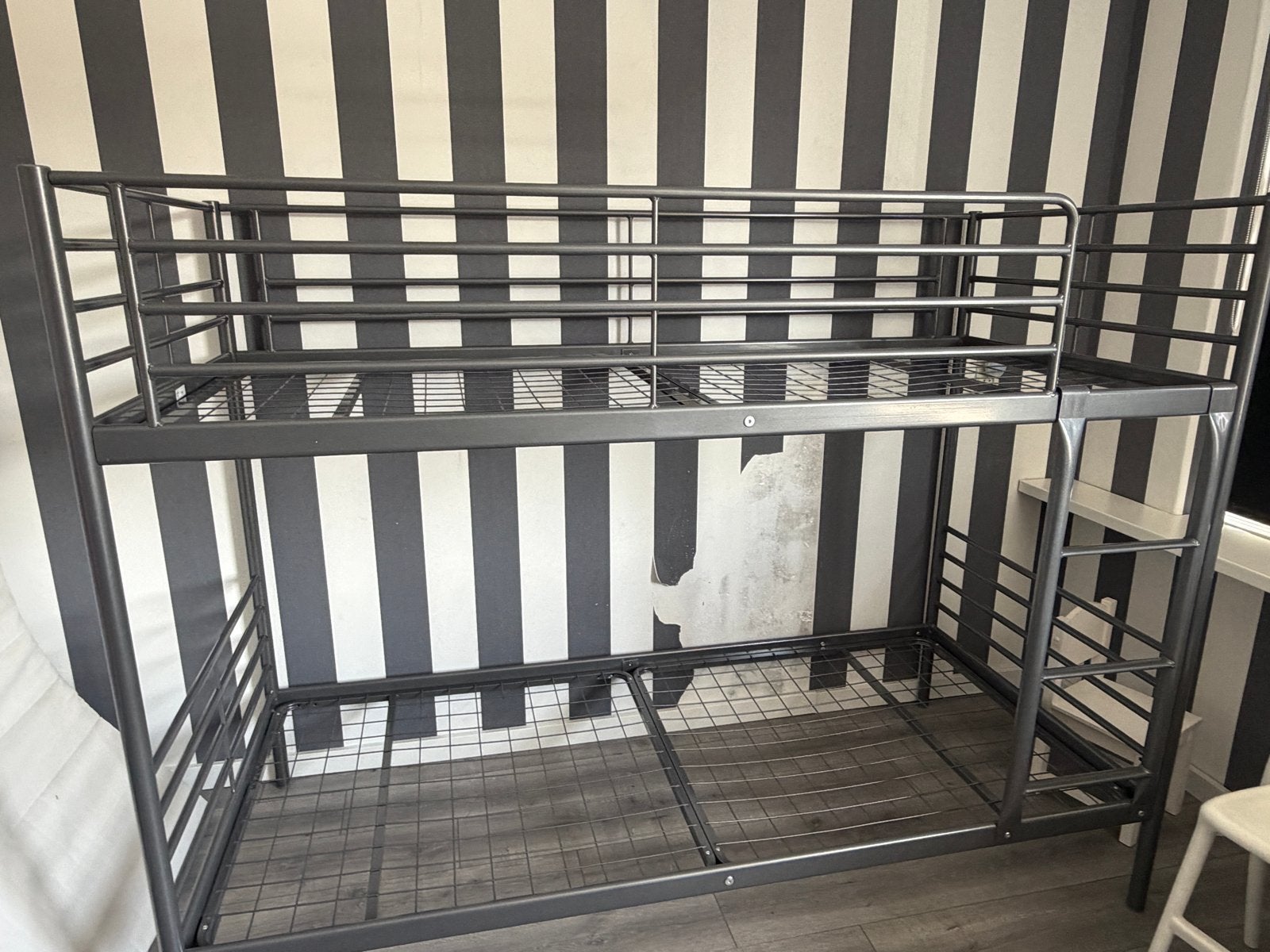 Stevig stapelbed Ikea 90x200 Svarta/tomso, Ophalen, 90 cm, 160 tot 180 cm, Tweepersoons