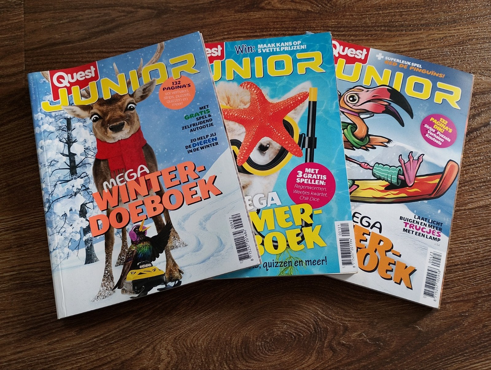 Set van 3 Quest Junior Mega Doeboeken (Winter/Zomer), Boeken, Ophalen of Verzenden, Gelezen, Wetenschap en Natuur