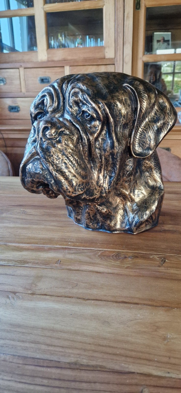 Bordeaux Dog Kop Hondenbeeld - Nieuw, Ophalen of Verzenden, Nieuw, Meerkleurig, Kunststof