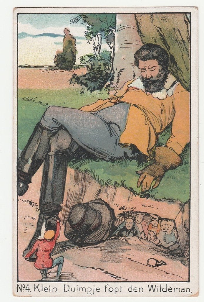 Klein Duimpje.  Sprookjes., Verzenden, Voor 1920, Ongelopen, Overige thema's